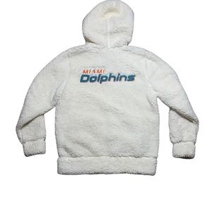 Miami Dolphins Fleece Sweater Jacket